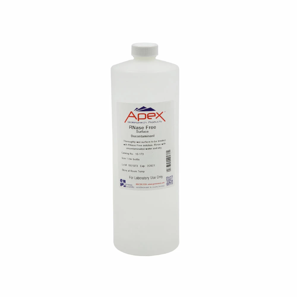 Apex Bioresearch Products 10-173 RNase FREE, 1 Liter Bottle, Removes RNase & DNAse, 1 Bottle/Unit primary image