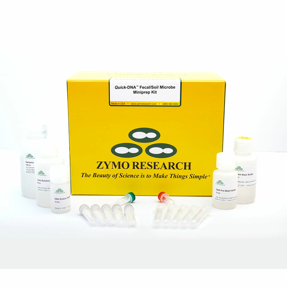 Zymo Research D6010 Quick-DNA Fecal/Soil Microbe Miniprep Kit, Zymo Research Kit, 50 Preps/Unit primary image