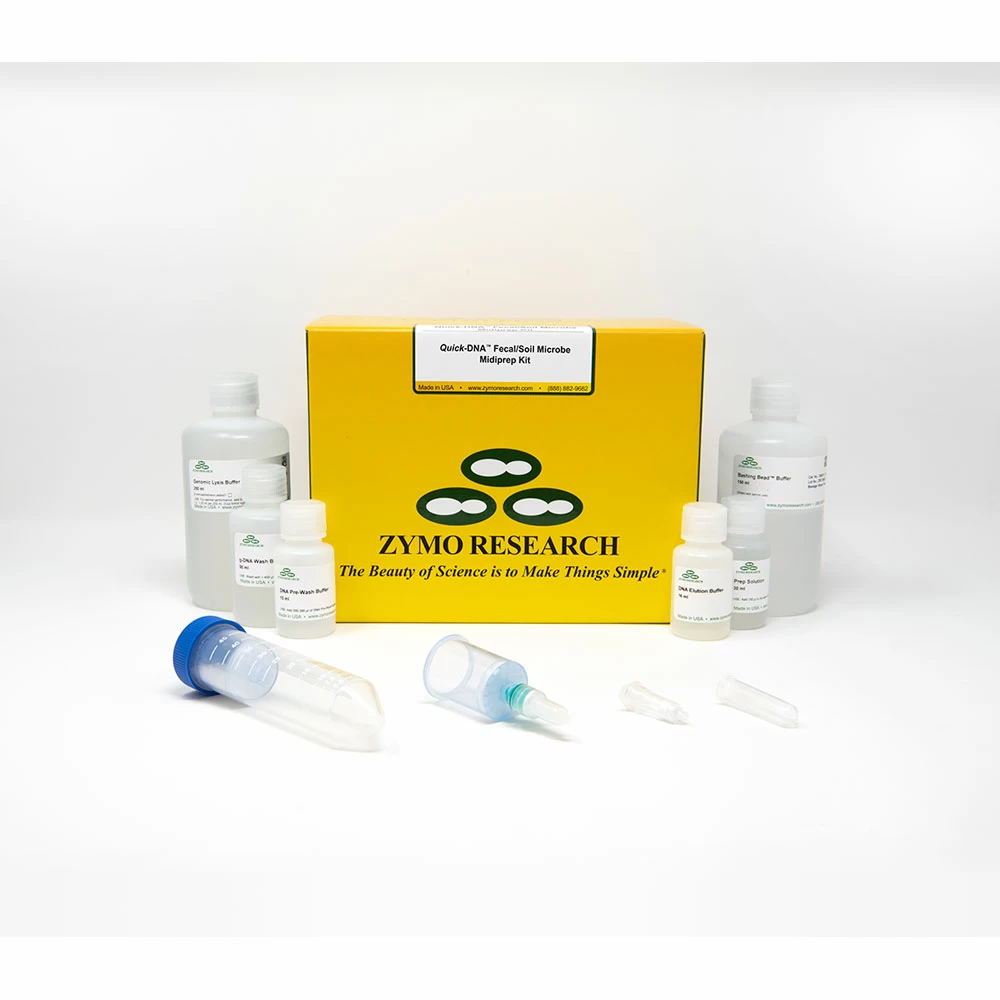 Zymo Research D6110 Quick-DNA Fecal/Soil Midiprep Kit, Zymo Research, 25 Preps/Unit primary image
