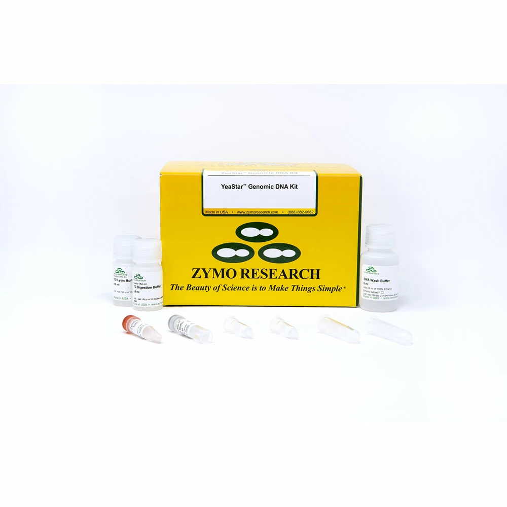Zymo Research D2002 YeaStar Genomic DNA Kit, Zymo Research Kit, 40 Preps/Unit primary image