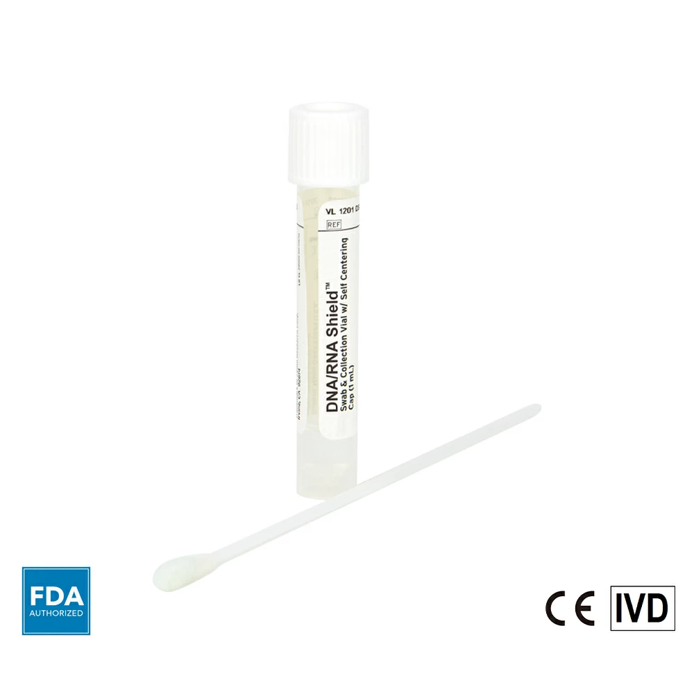 Zymo Research R1109-E DNA/RNA Shield Collection Tube w/Swab - Dx (2ml fill), Zymo Research, 50 Pack/Unit primary image