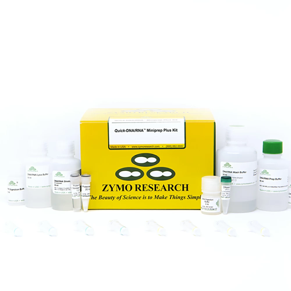 Zymo Research D7003T Quick-DNA/RNA Miniprep Plus, Isolate DNA and RNA, 10 Preps/Unit primary image
