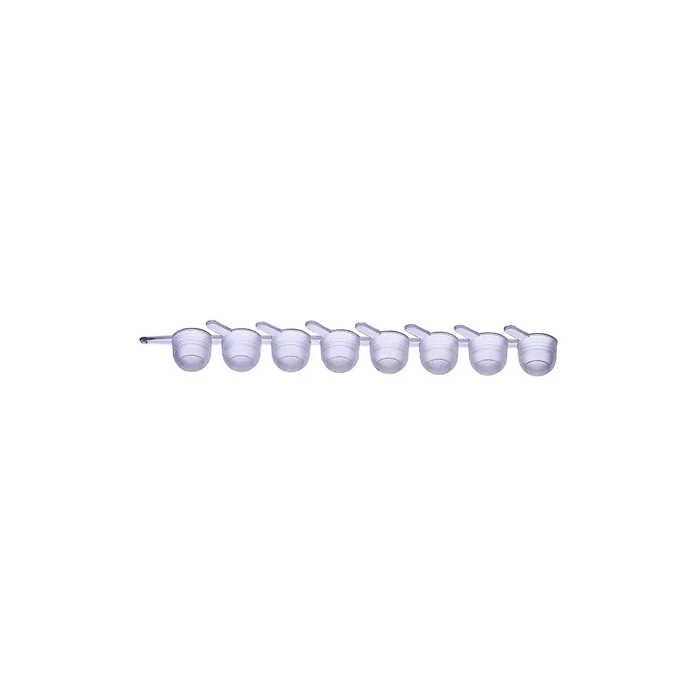 Olympus Plastics 14-150, 8-Strip Caps for 1.2ml MicrotiterTubes Bulk, Polyethylene, 125 Strips/Unit primary image