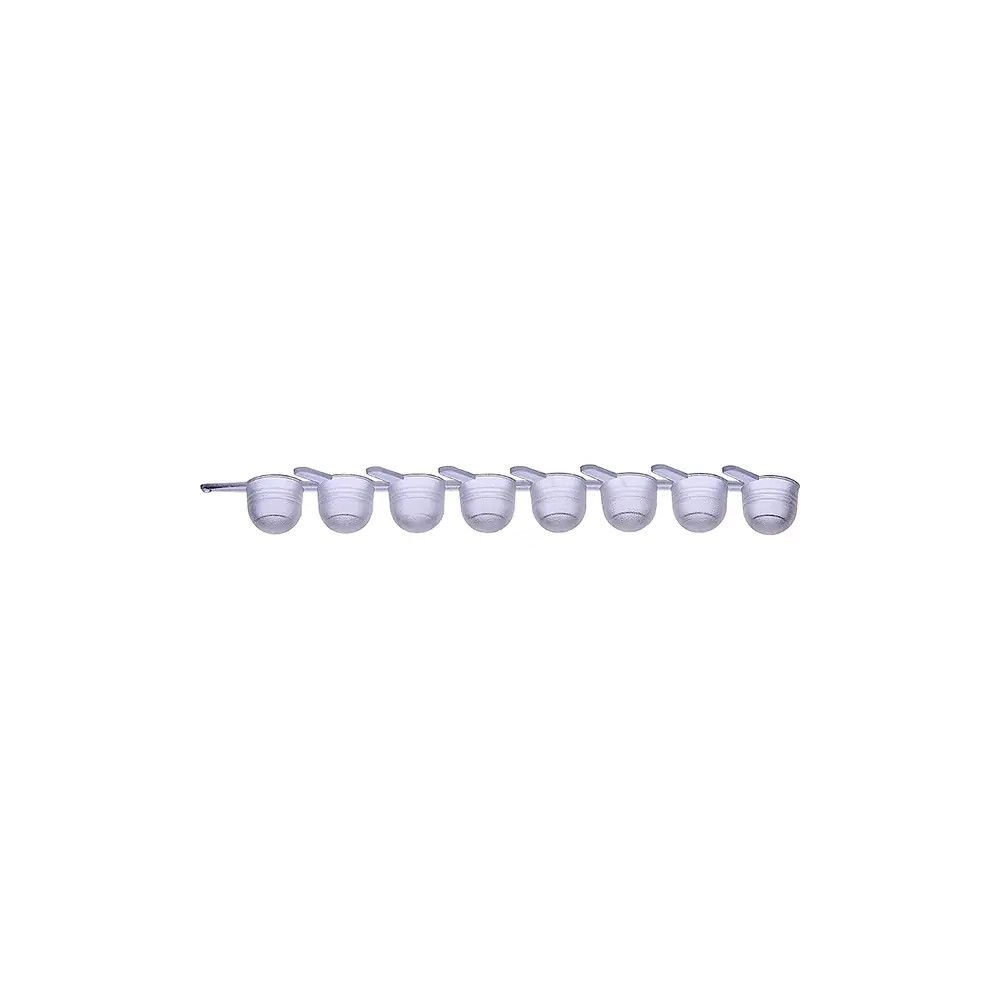 Olympus Plastics 14-151, 8-Strip Caps for 1.2ml MicrotiterTubes Bulk, Polyethylene, Sterile, 125 Strips/Unit primary image