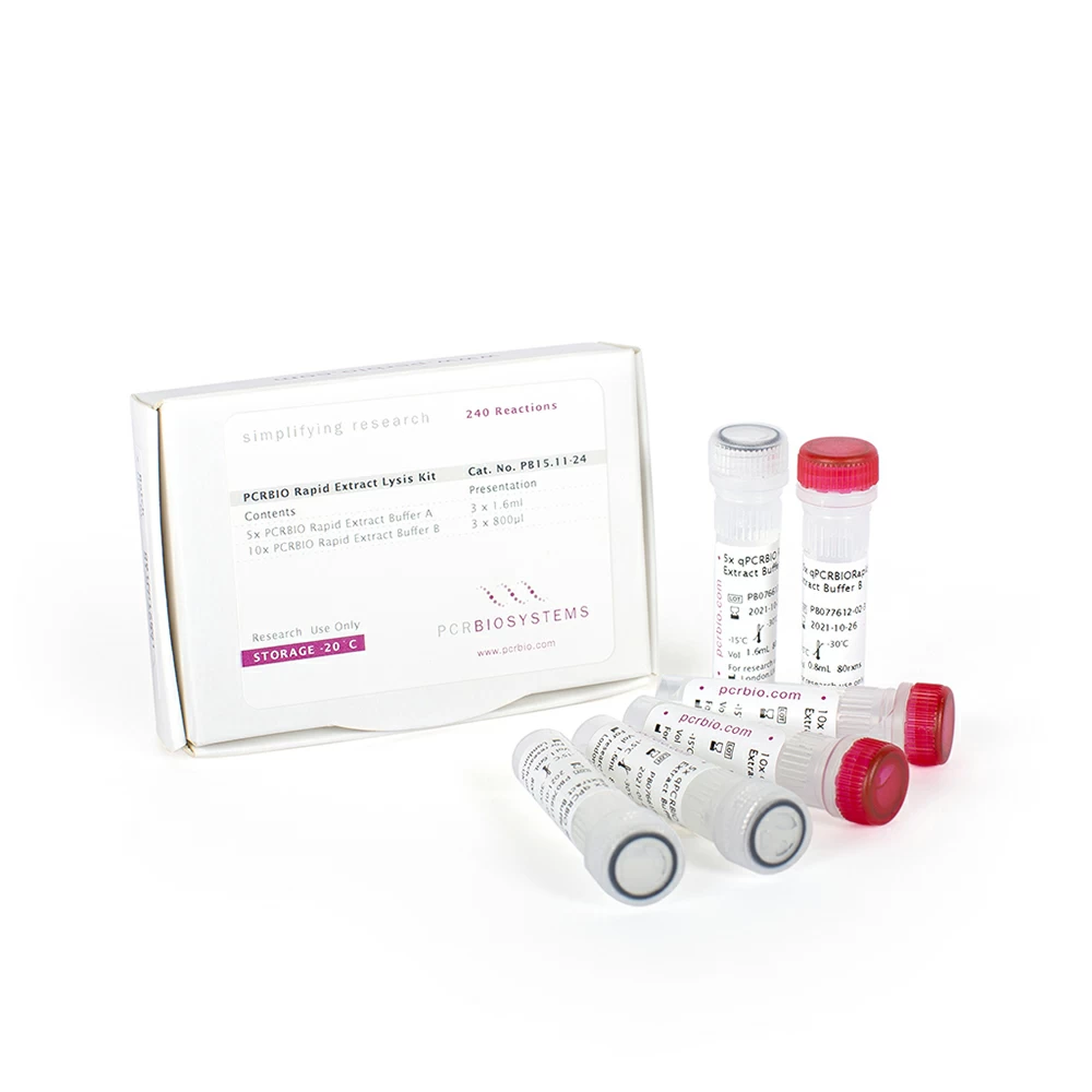 PCR Biosystems PB15.11-24 PCRBIO Rapid Extract Lysis Kit, Extract DNA from Mammalian Tissue, 240 Reactions/Unit primary image