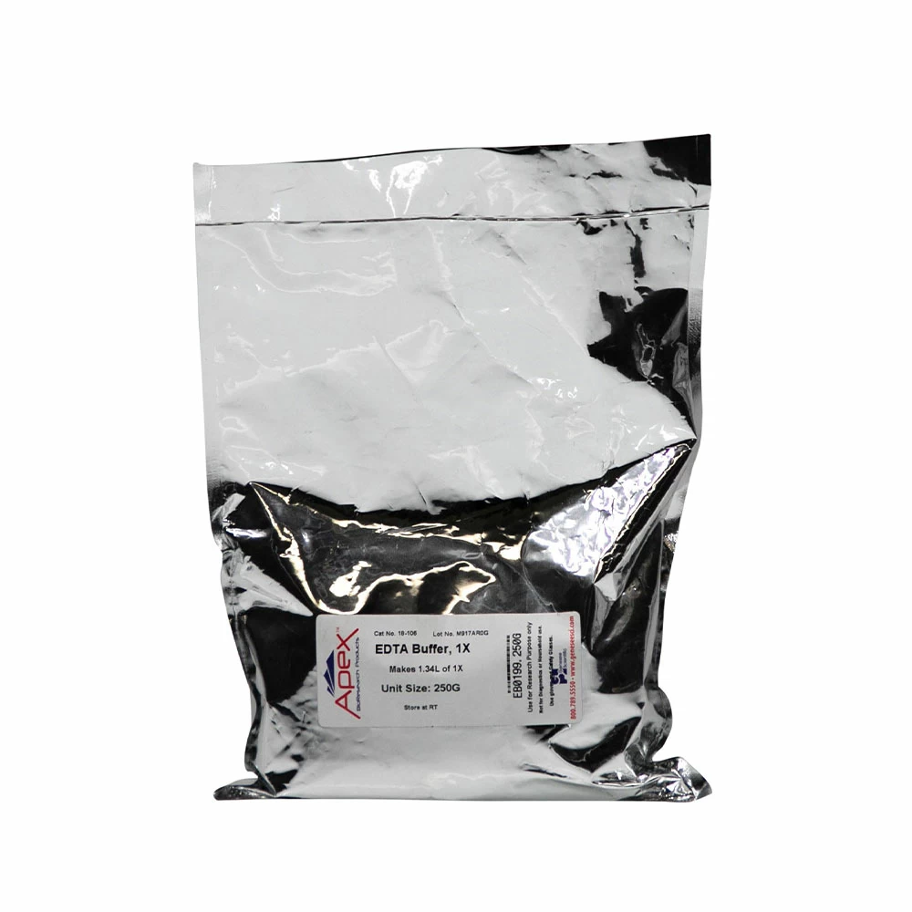 Apex Bioresearch Products 18-106 EDTA Buffer, 1X, 0.5 M, pH 8.0, Makes 1.34L of 1X, 250g/Unit primary image