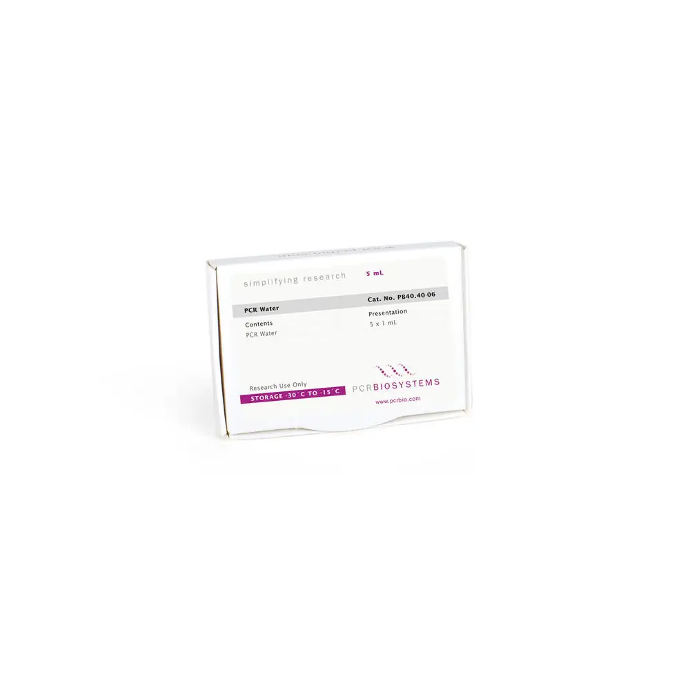 PCR Biosystems PB40.40-51 Water for PCR - QC tested, 50 x 1 mL, 50 x 1 ml/Unit Primary Image