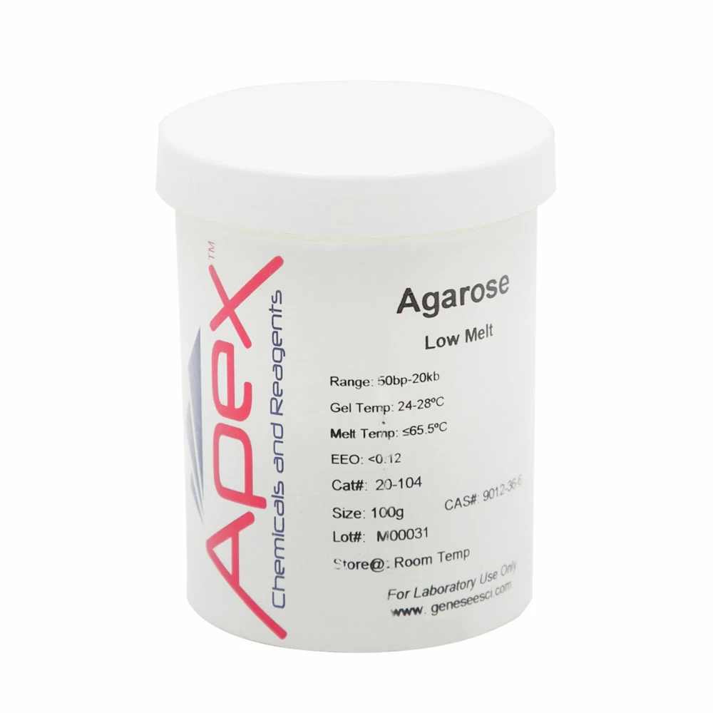 Apex Bioresearch Products 20-104 Apex Low Melt Agarose, Ultra Pure, 100g/Unit primary image