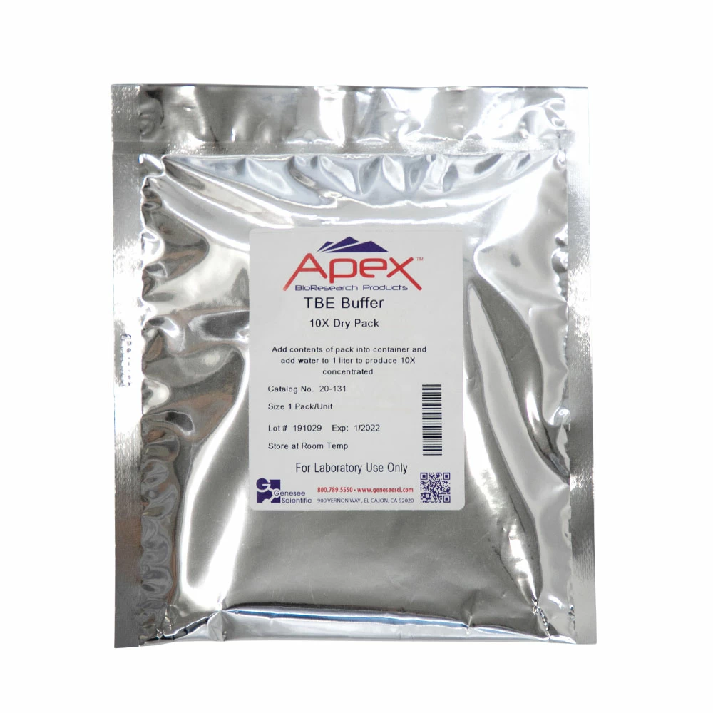 Apex Bioresearch Products 20-131 Apex TBE Buffer, 10X Dry Pack, 1 Pack/Unit primary image