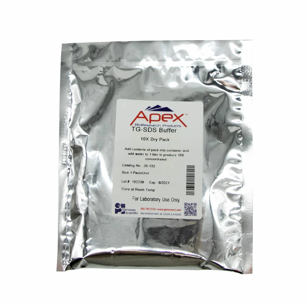 Apex Bioresearch Products 20-132 Apex TG-SDS Buffer, 10X Dry Pack, 1 Pack/Unit primary image