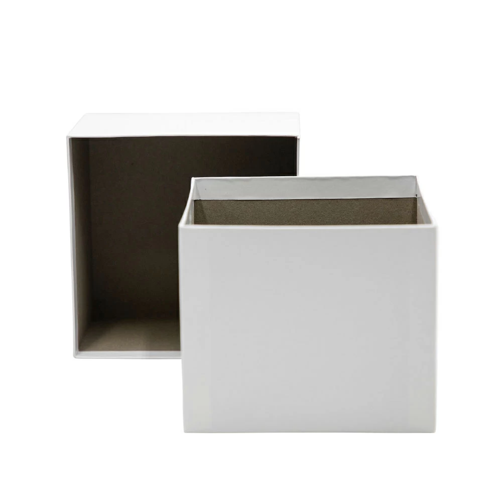 Genesee Scientific 21-121WC, 2-inch Cardboard Box with Lid, White with Logo  81-Place Divider, 50 Boxes/Unit - 21-121WC