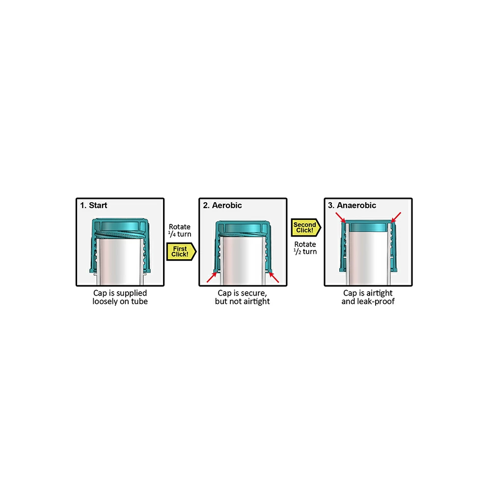 Olympus Plastics 21-137R, DuoClick Screw-Cap Polypropylene Culture Tubes 5ml (12 x 75mm), Racked, 500 total; 10 Racks of 50 Tube secondary image