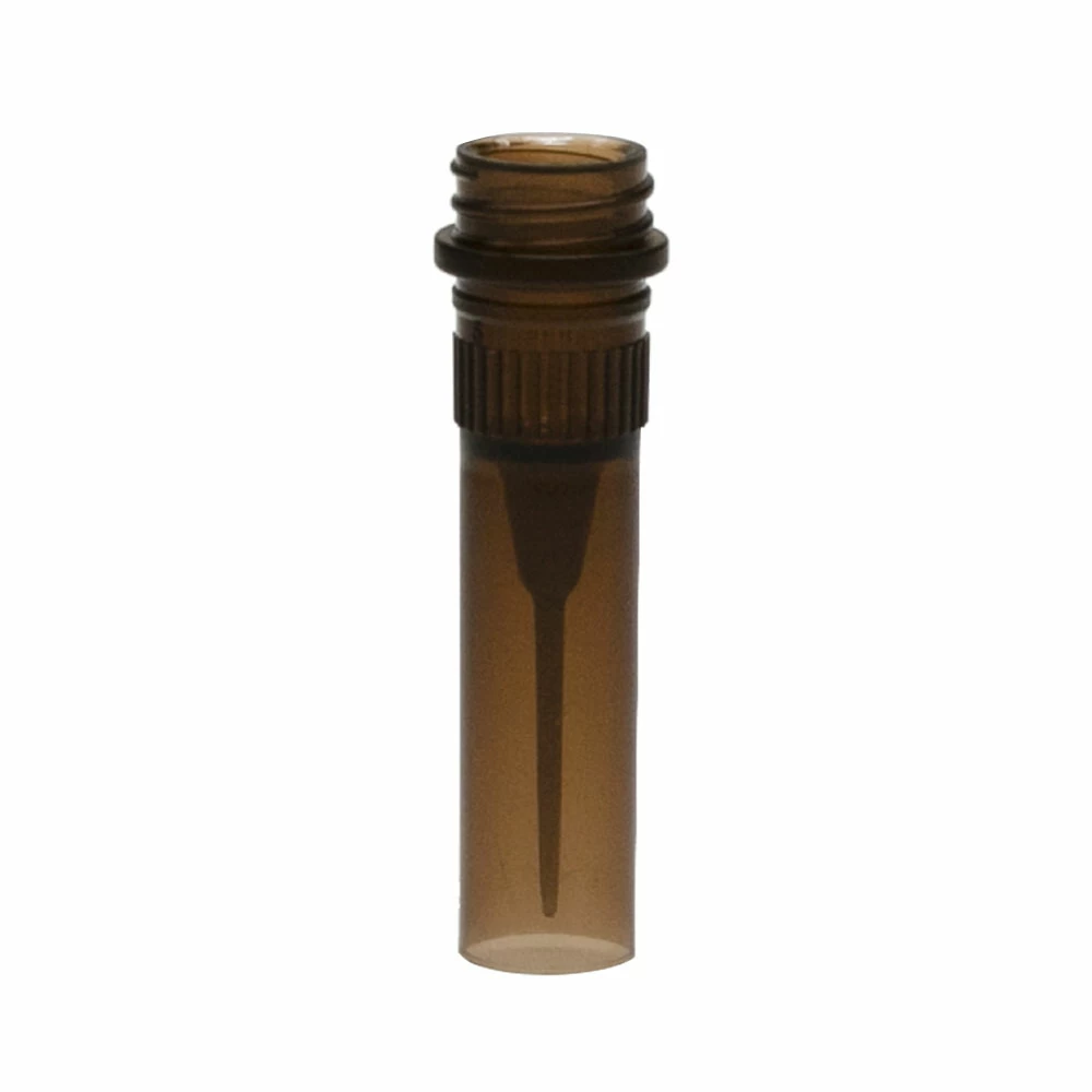 Olympus Plastics 21-261AM, Olympus 0.5ml Self Standing Screw Cap Tubes, Amber Tubes Only, Ribbed, NonSterile, 500 Tubes/Unit primary image