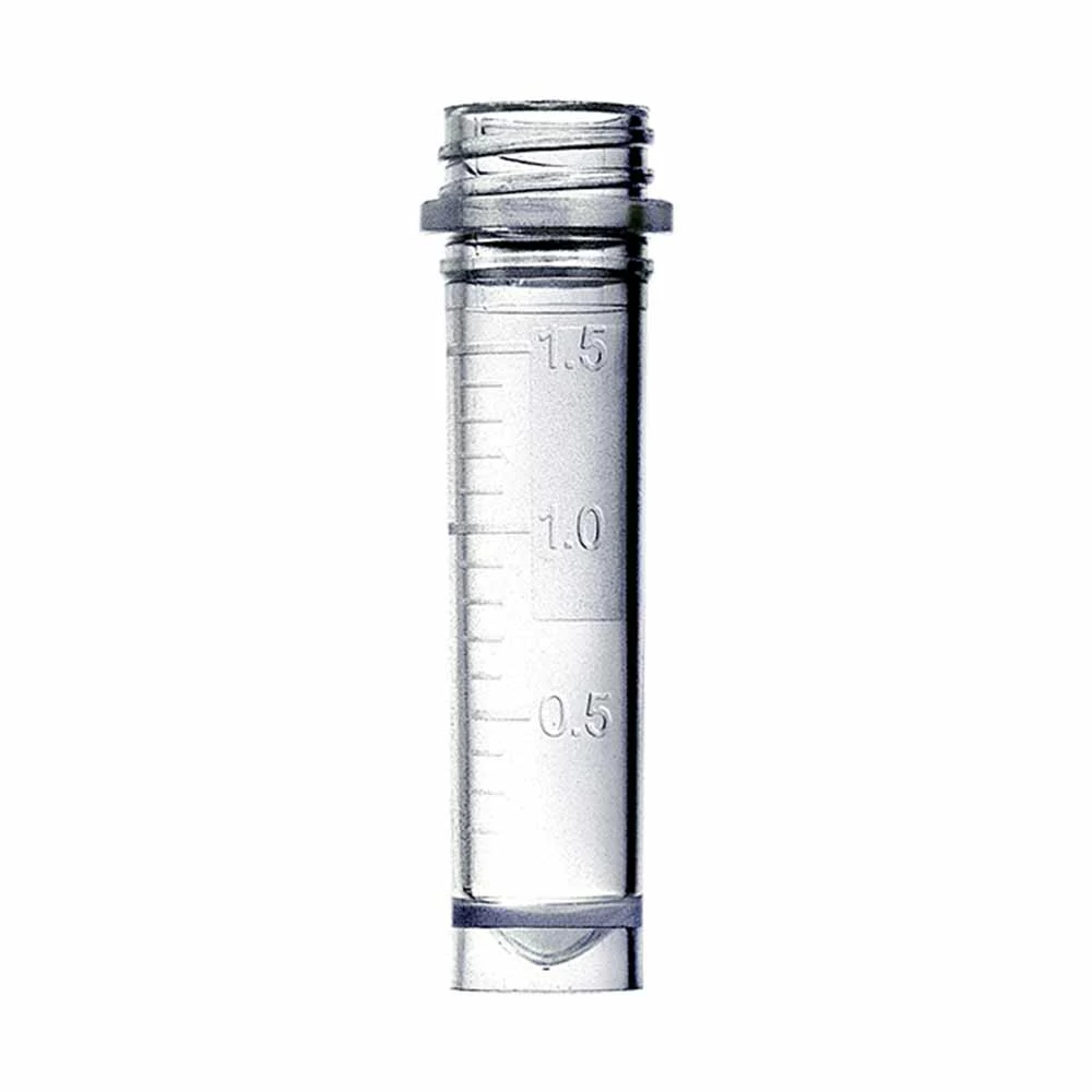 Olympus Plastics 21-265, 2.0ml Graduated Screw Cap Tubes, Skirted Tubes Only, Non-Sterile, Bag of 500 Tubes/Unit primary image