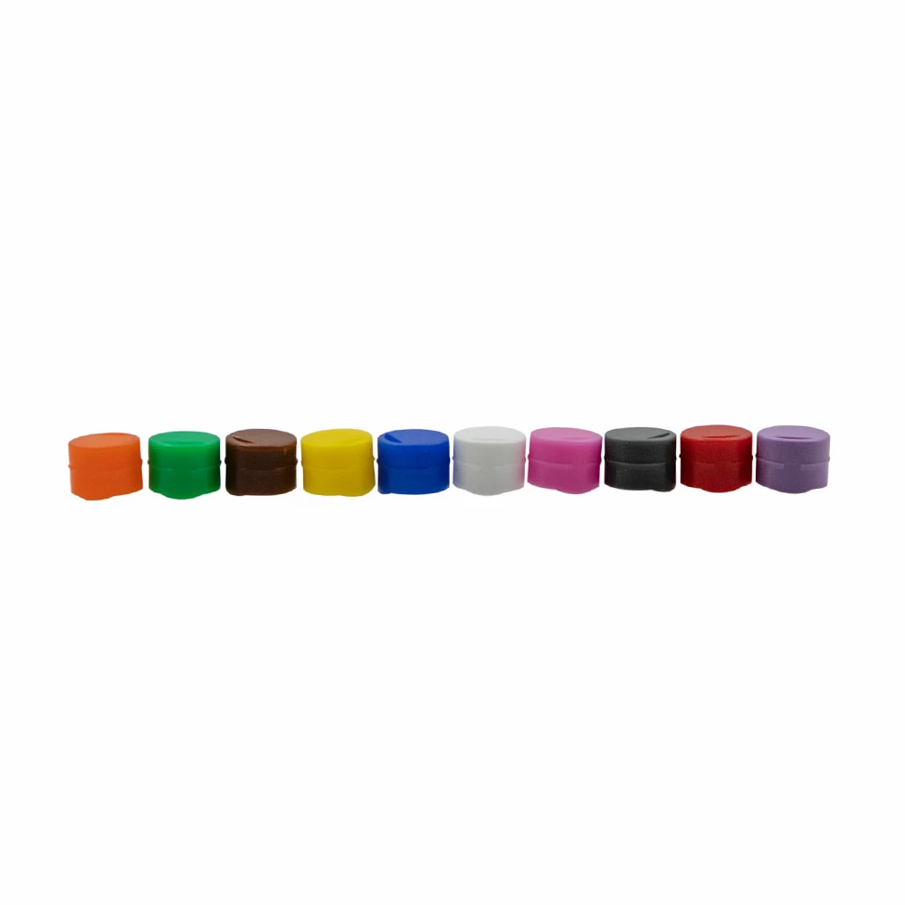 Olympus Plastics 24-207R, Cryovial Cap Inserts, Red Fits Olympus Cryovials, 500 Inserts/Unit secondary image