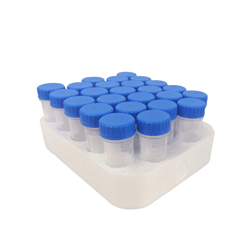 Genesee Scientific 24-295, 25ml Centrifuge Tubes, Racked With Screw Cap, Sterile, 8 Racks of 25 Tubes, 200/Unit secondary image