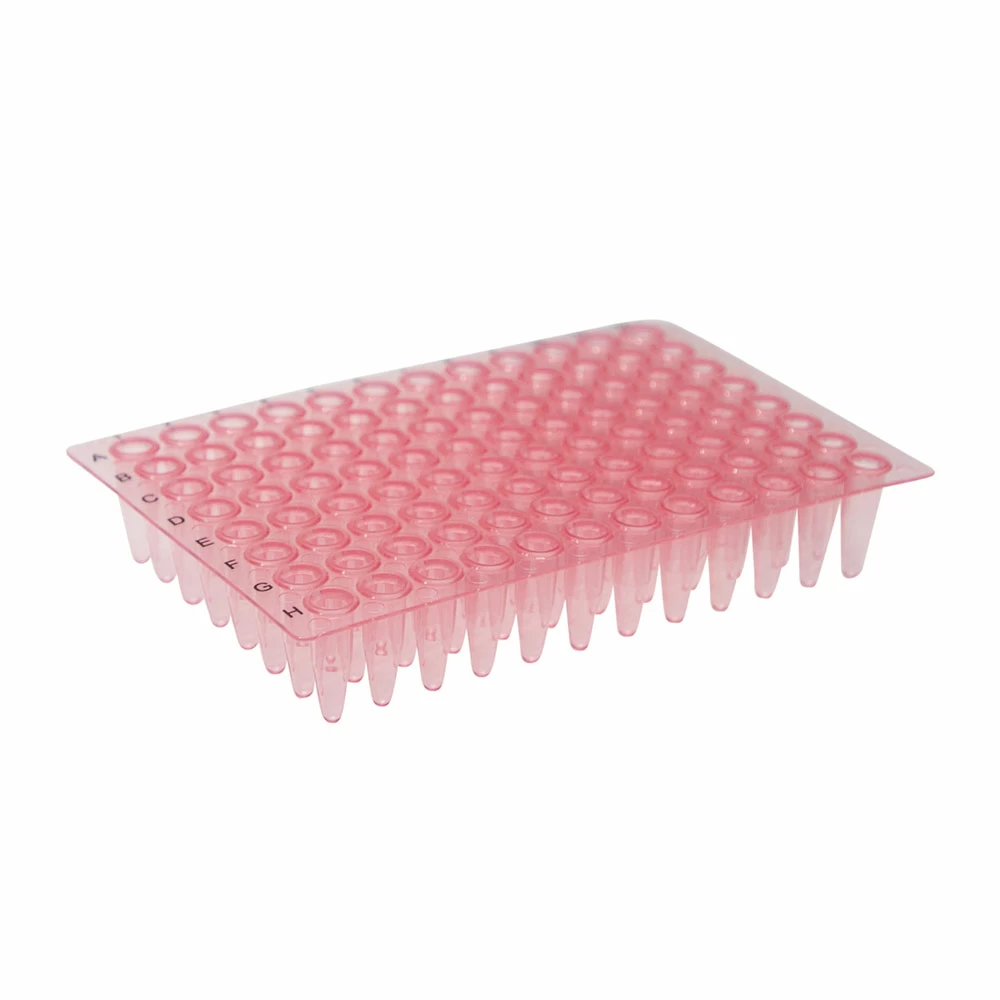 Olympus Plastics 24-300R, Olympus 96-Well PCR Plate, Non-Skirted Ultra Thin Wall, Red, 10 Plates/Unit primary image