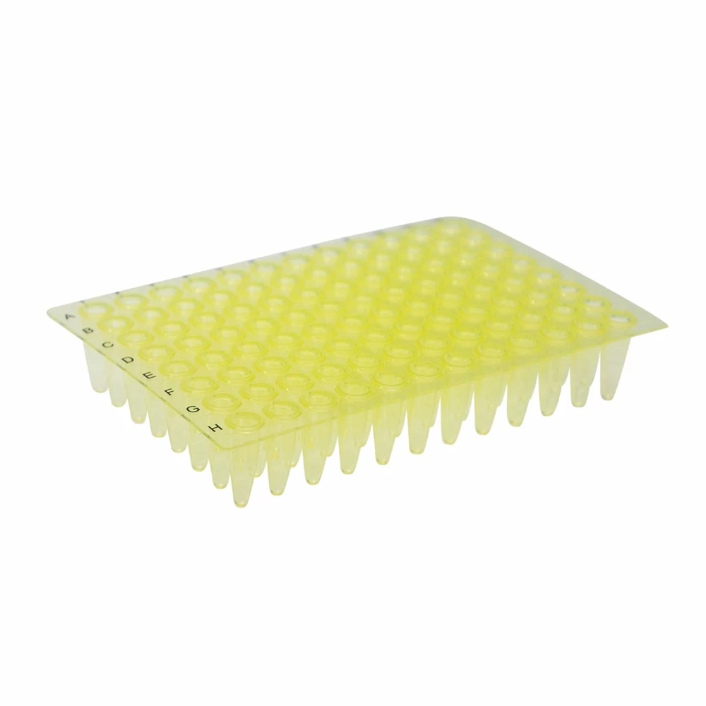 Olympus Plastics 24-300Y, Olympus 96-Well PCR Plate, Non-Skirted Ultra Thin Wall, Yellow, 10 Plates/Unit primary image