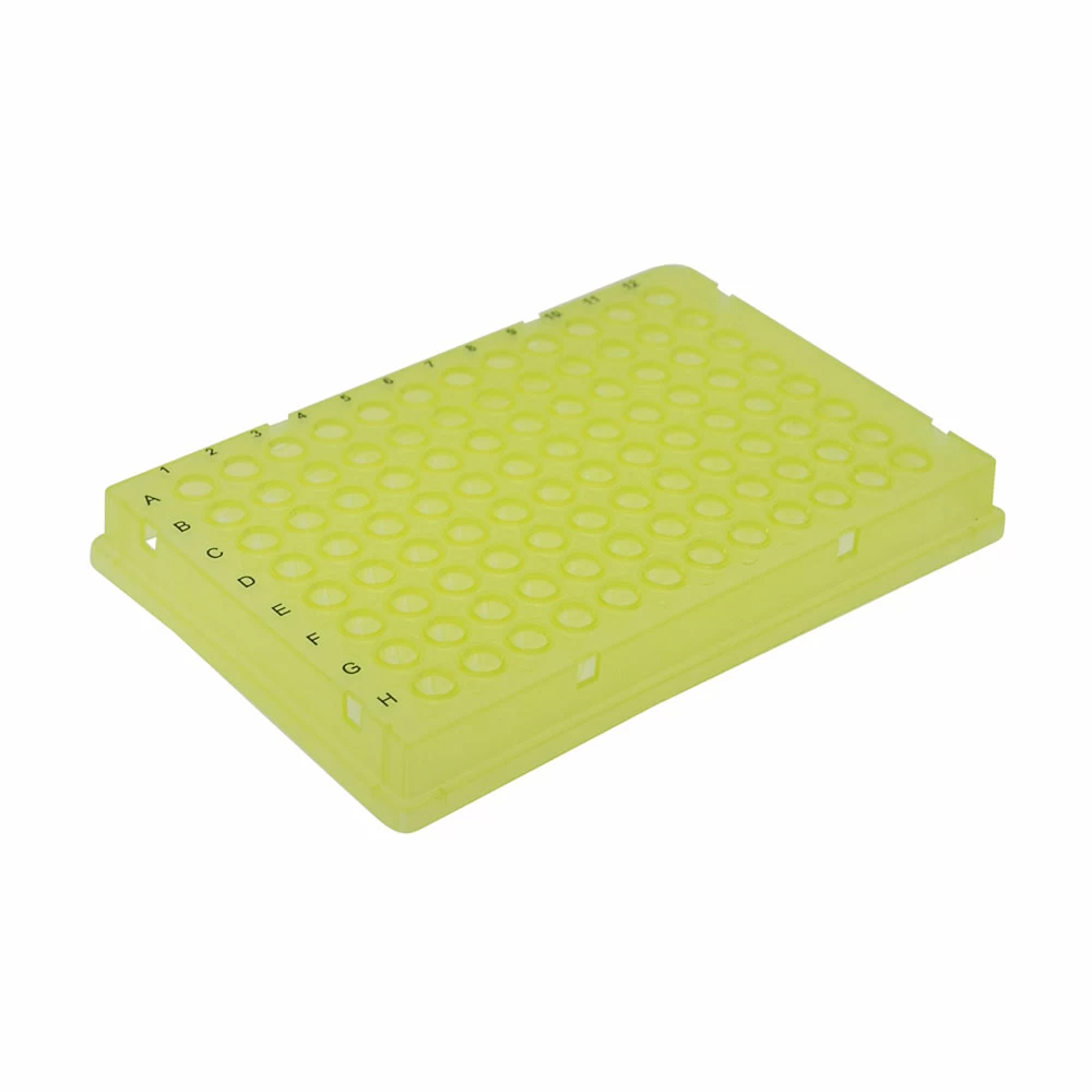 Olympus Plastics 24-302Y, Olympus 96-Well PCR Plate, Full-Skirted Ultra Thin Wall, Yellow, 10 Plates/Unit primary image