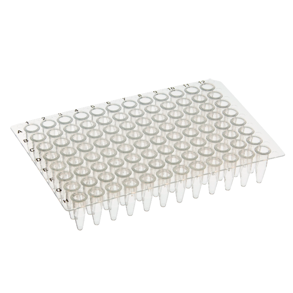 Olympus Plastics 24-300, Olympus 96-Well PCR Plate, Non-Skirted Ultra Thin Wall, Natural, 25 Plates/Unit primary image