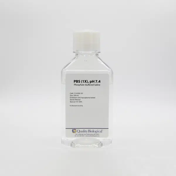 QBI 25-507 PBS, 1X, without Ca, Mg, Phenol Red, 0.1um Sterile Filtered, 3 x 1000 mL/Unit primary image