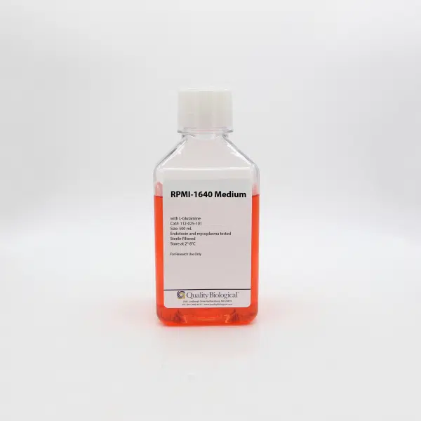 QBI 112-025-101 RPMI-1640  with L-Glutamine, 2.0 g/L Sodium Bicarbonate, 500 mL/Unit Primary Image