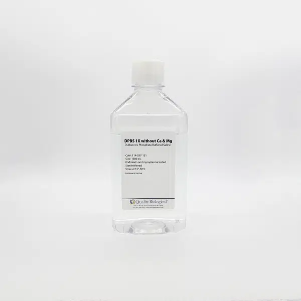 QBI 114-057-101 1X DPBS without Calcium & Magnesium, 1X, w/o Ca & Mg, 500 mL/Unit Primary Image