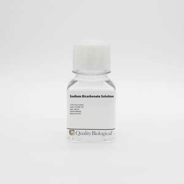QBI 118-085-721 Sodium Bicarbonate 7.5%, Endotoxin & Mycoplasma Tested, 4 x 100 mL/Unit Primary Image