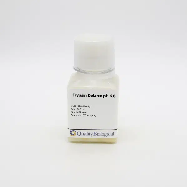 QBI 118-150-721EA Trypsin Delarco, pH 6.8, w/ HBSS, w/o Ca, Mg, Phen Red, 100 mL/Unit Primary Image