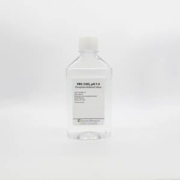 QBI 119-069-101 PBS 10X, pH 7.4, w/o Ca & Mg, 500 mL/Unit Primary Image