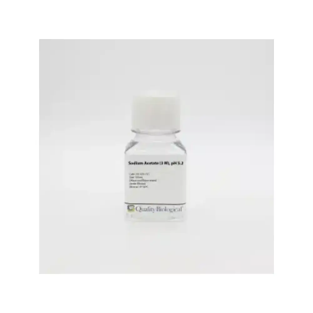 Quality Biological Inc 351-035-721EA 3M Sodium Acetate,  pH 5.2, ACETA PH5.2 3M 100ml, 1 Bottle/Unit Primary Image