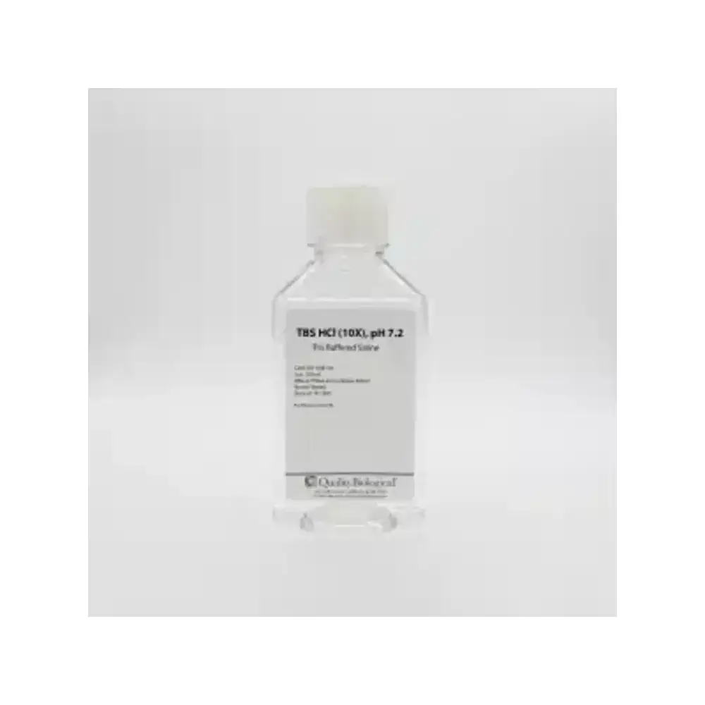 Quality Biological Inc 351-058-101 10X TBS HCl, pH 7.2, TBS HCL PH 7.2 10X 500ml, 1 Bottle/Unit Primary Image