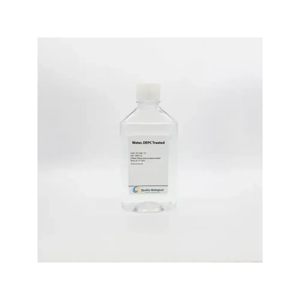 Quality Biological Inc 351-068-721 DEPC Treated Water, Treated 100ml , 4 Bottles/Unit Primary Image