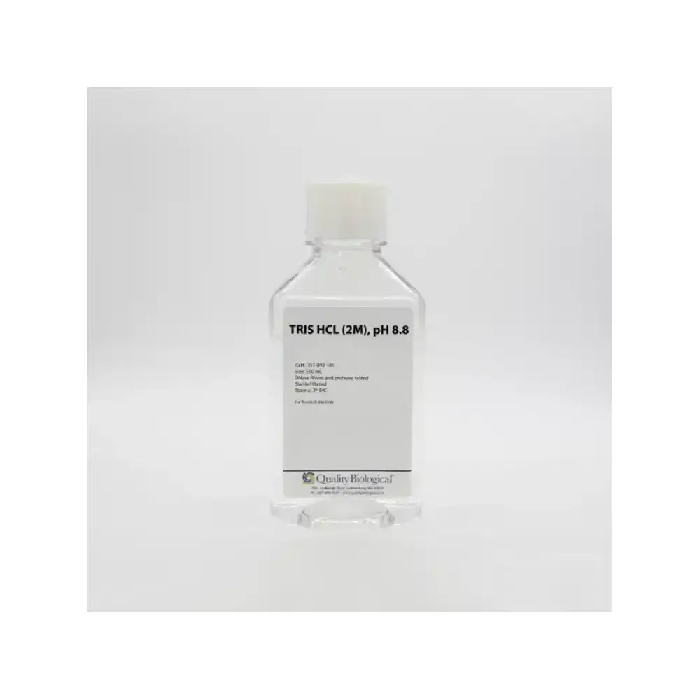 Quality Biological Inc 351-092-101 Tris HCl (2 M), pH 8.8, TRIS HCl, 2M pH 8.8  500ml, 1 Bottle/Unit Primary Image