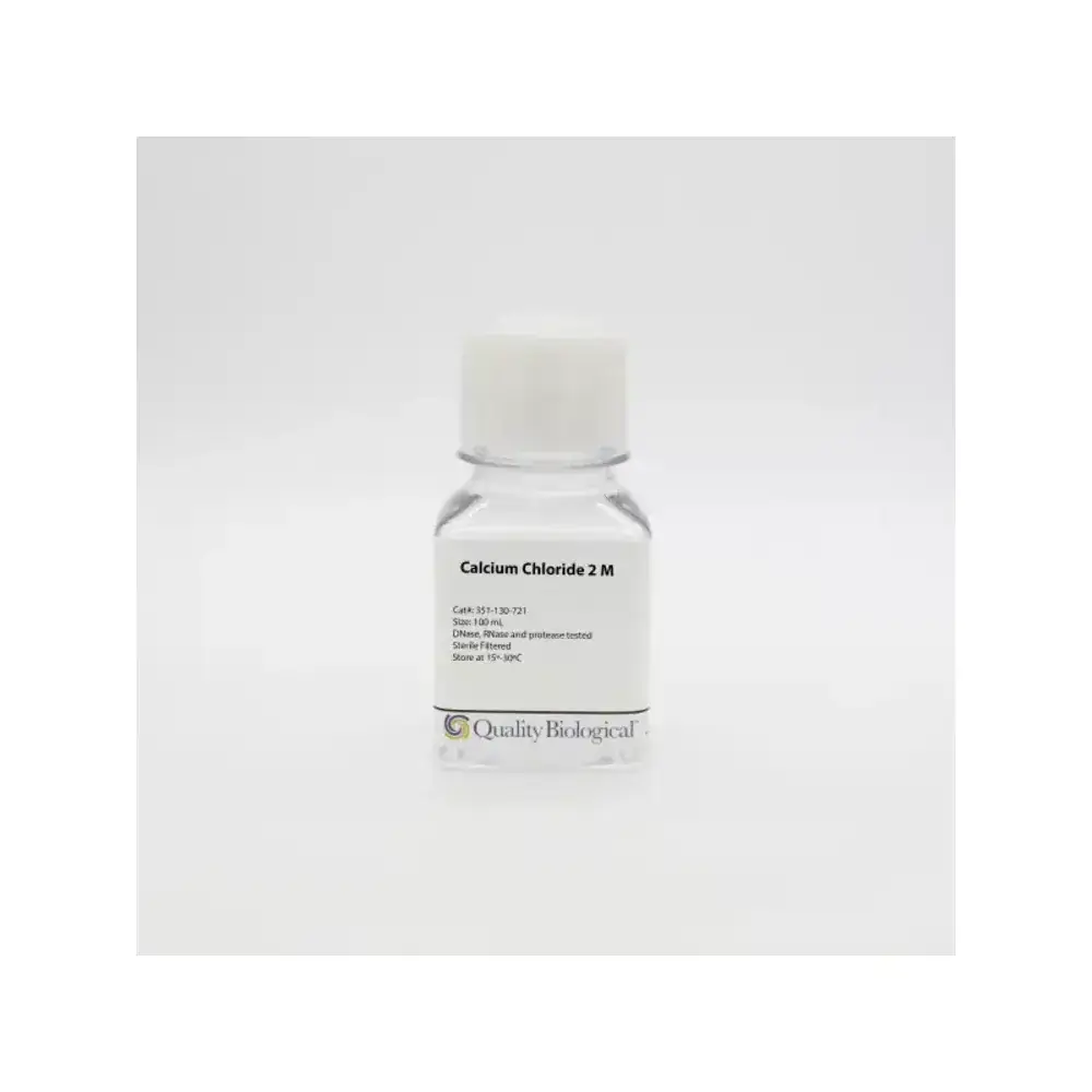 Quality Biological Inc 351-130-721 2M Calcium Chloride, 2M 100ml , 4 Bottles/Unit Primary Image
