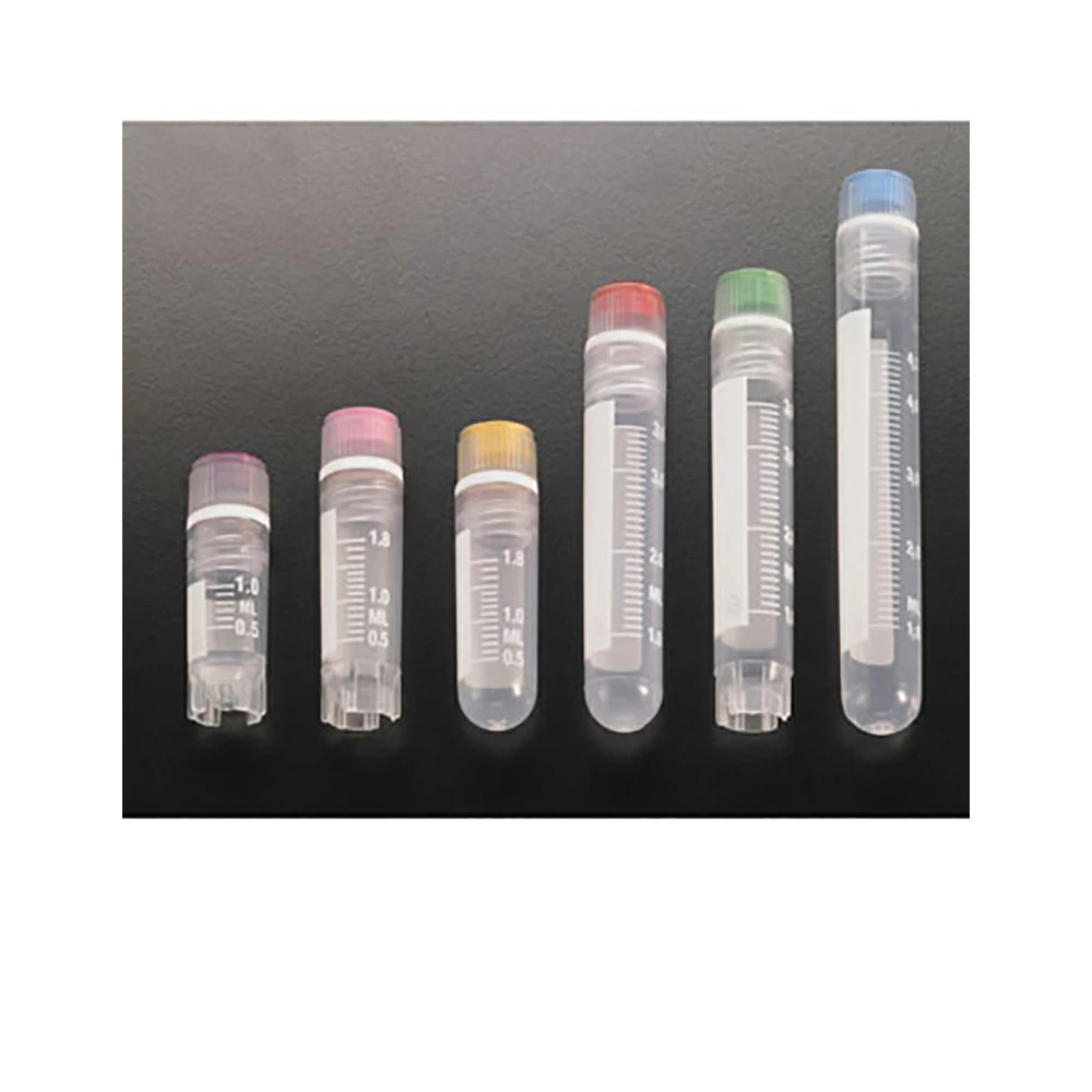 Simport T311-3, 2.0ml Round Bottom Cryovial Internal Thread w/ Washer Seal, 10 Bags of 100 Tubes/Unit secondary image