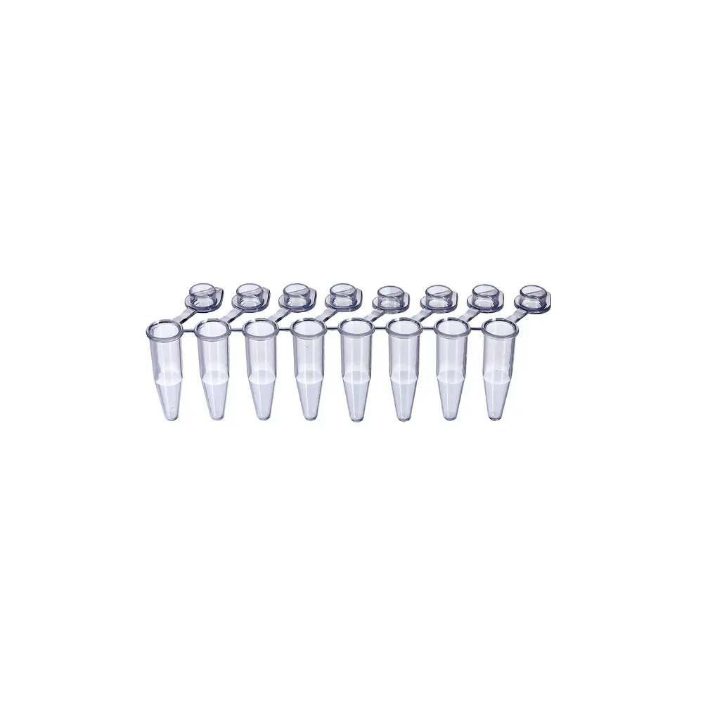 Olympus Plastics 27-104, 0.2ml 8-Strip PCR Tubes, Natural SnapStrip,Individual Dome Caps, 120 Strips/Unit primary image