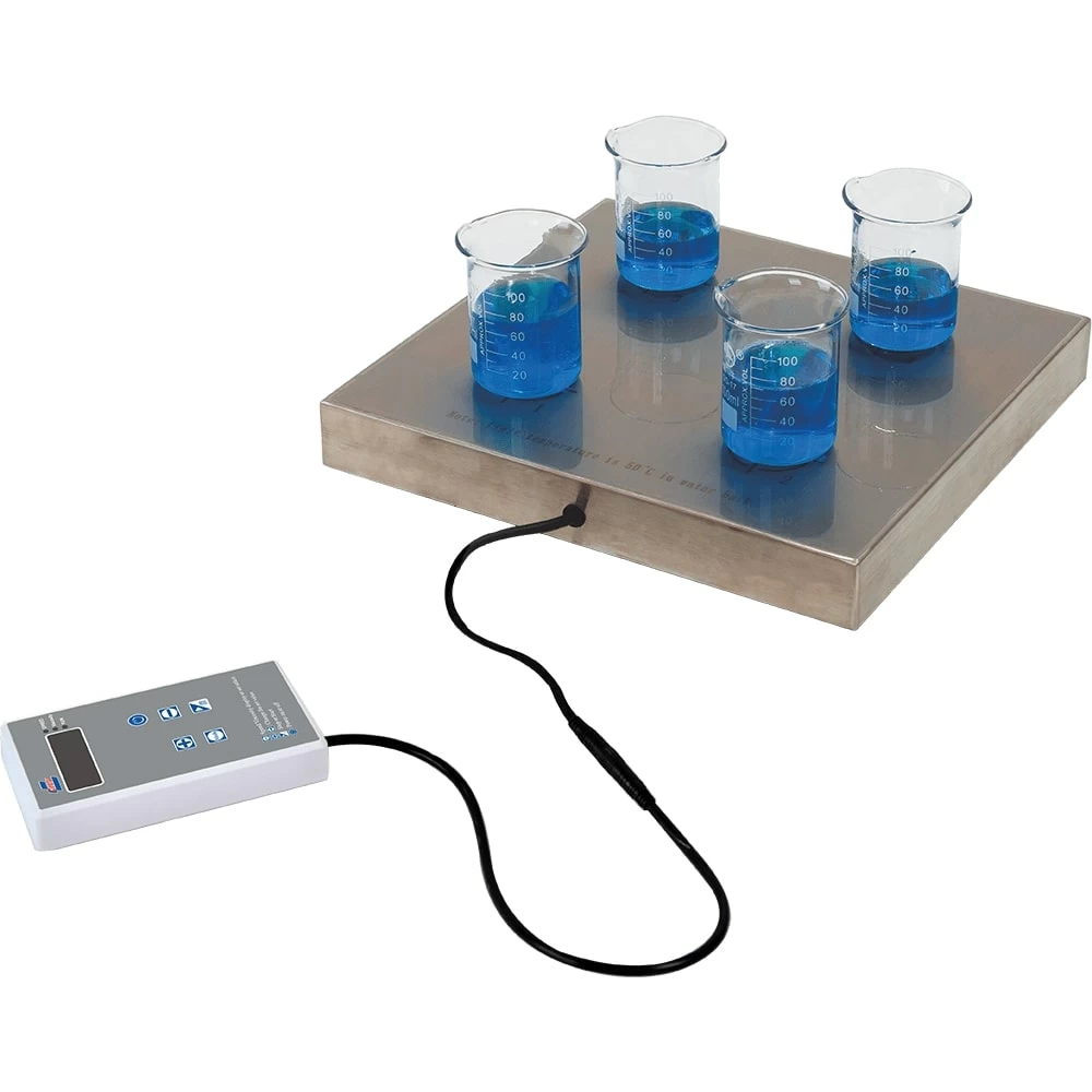 Genesee Scientific 27-538 4-Place Water Bath Magnetic Stirrer, with Detachable Control Panel, 1 Magnetic Stirrer/Unit primary image