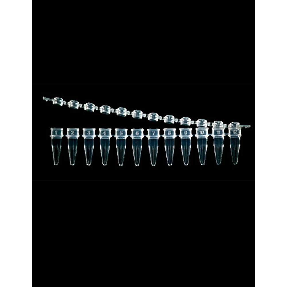 Olympus Plastics 27-406, 12-Strip PCR Tubes, No Caps Polypropylene, 80 Strips/Unit primary image