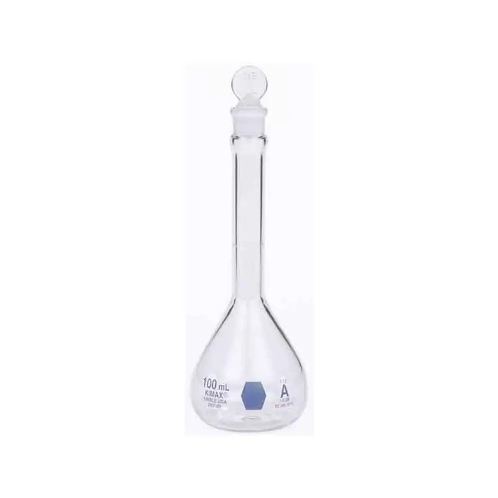 DWK Life Sciences 28014B-100 Flask,Volume,Classa,Blu Scale,100ml, KIMBLE