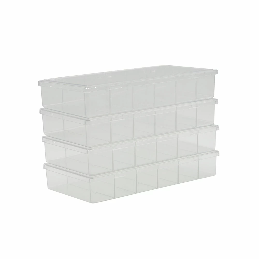 Prometheus Protein Biology Products 30-140 Blotting Boxes, 6-Compartment, Clear, 10.7 x 21 x 3.5cm, 4 Boxes/Unit primary image