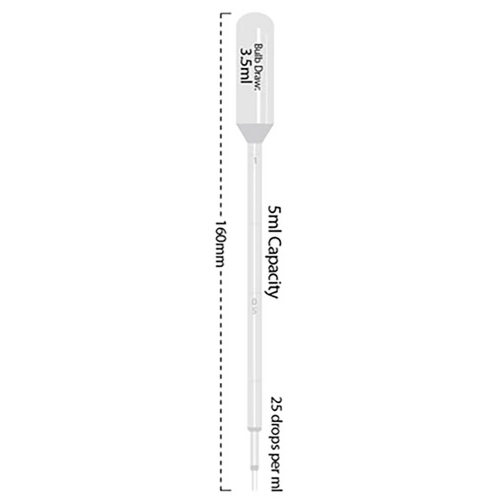 Olympus Plastics 30-201, Transfer Pipettes, 5ml, Extended Tip Non-Sterile, Bulk, 250 Pipettes/Unit secondary image