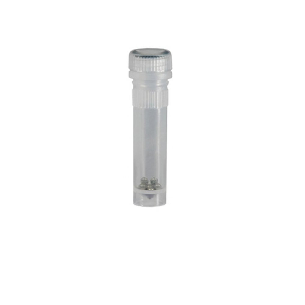 Benchmark Scientific D1033-RF-28 2.8mm Stainless Steel Bead Kit Reinforced, Pre-filled 2ml Tubes, 50 Tubes/Unit primary image