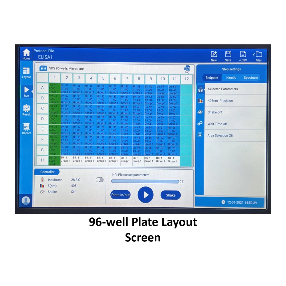 Plate Layout Screen