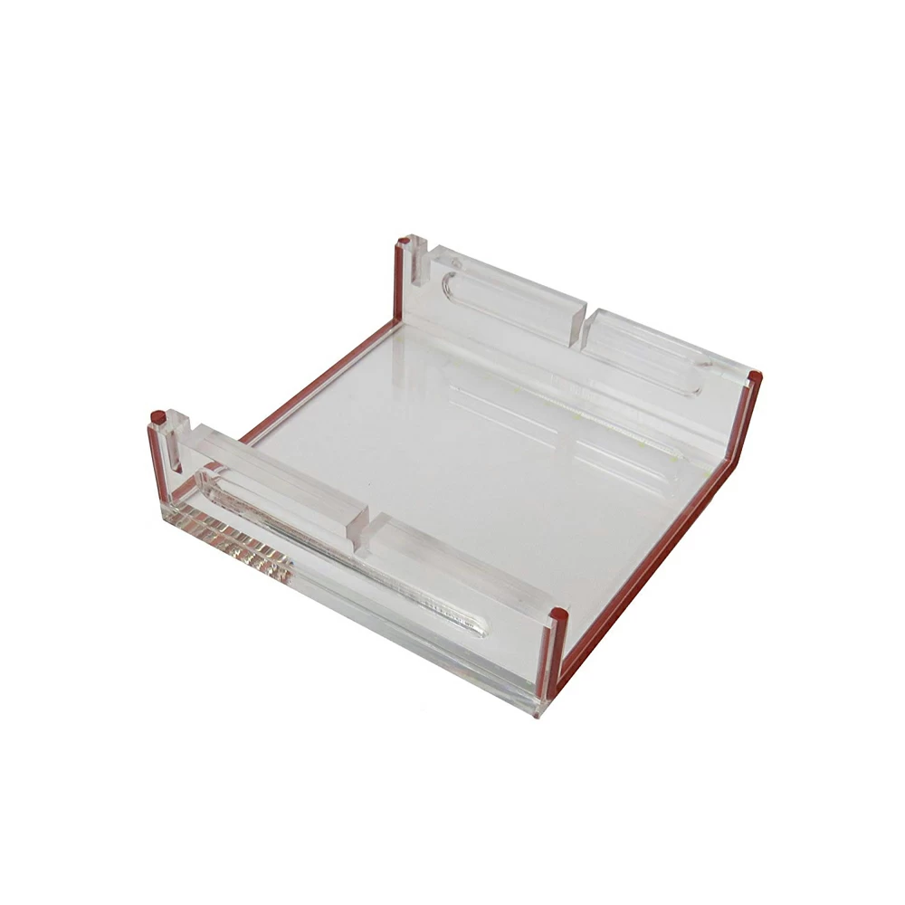 Genesee Scientific 33-634UVT 9 x 11cm Gel Tray, Gasketed, UV Transparent, 1 Tray / Unit primary image