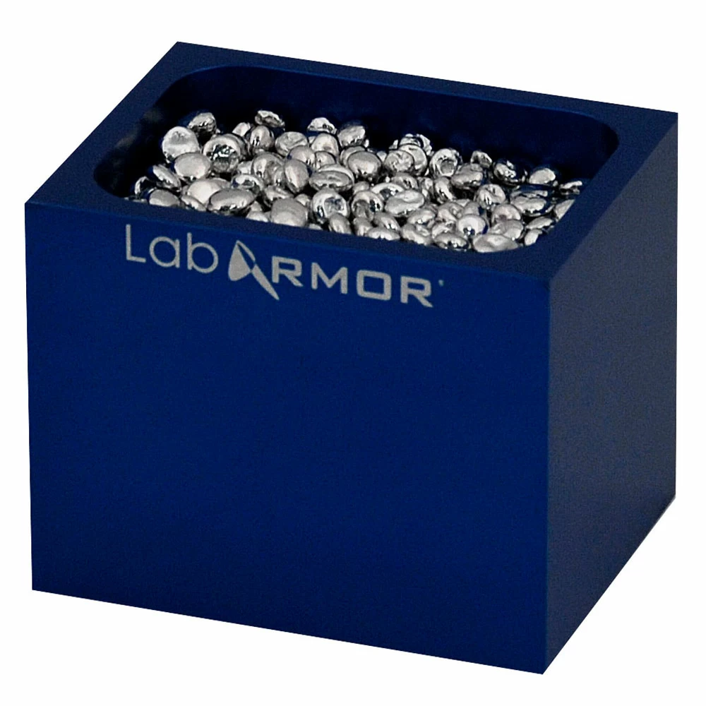 Lab Armor 52100-BLU Single Bead Block, Blue, With 0.25L Beads, 1 Block/Unit primary image