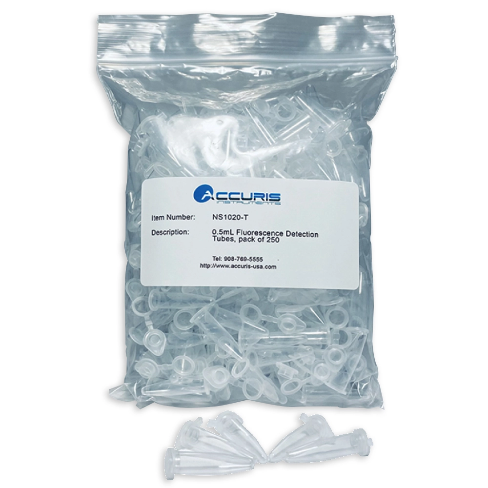 Accuris NS1020-T 0.5mL Fluorescence Detection Tubes , For Use With SmartDrop