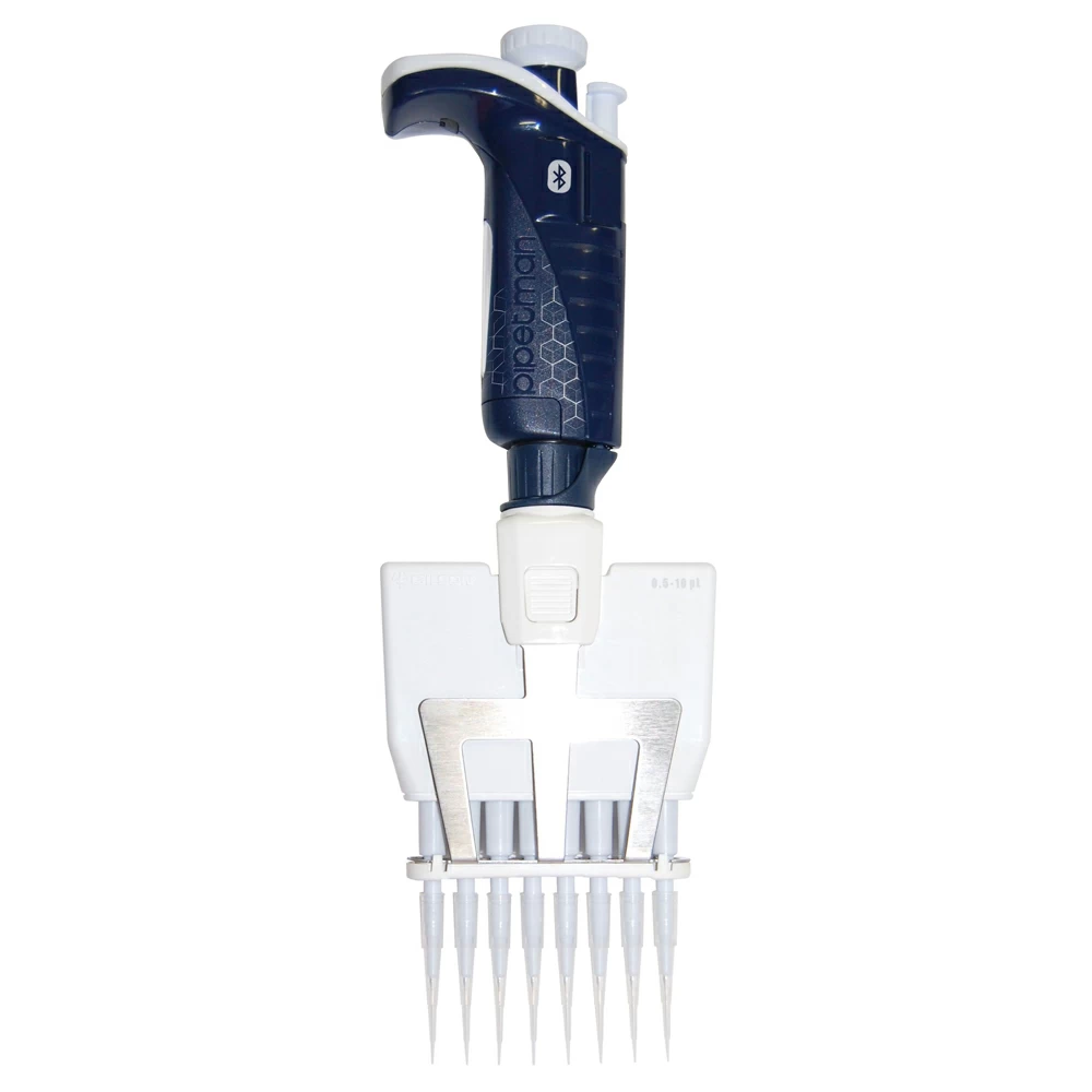 Gilson F81048 PIPETMAN M P8X10M BT CONNECTED, 8-Channel, 0.5 - 10ul, 1 Pipettor/Unit primary image
