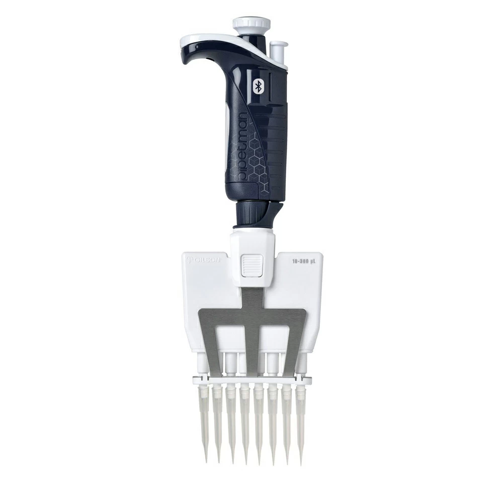 Gilson F81056 PIPETMAN M P8X300M BT CONNECTED, 8-Channel, 10 - 300ul, 1 Pipettor/Unit primary image