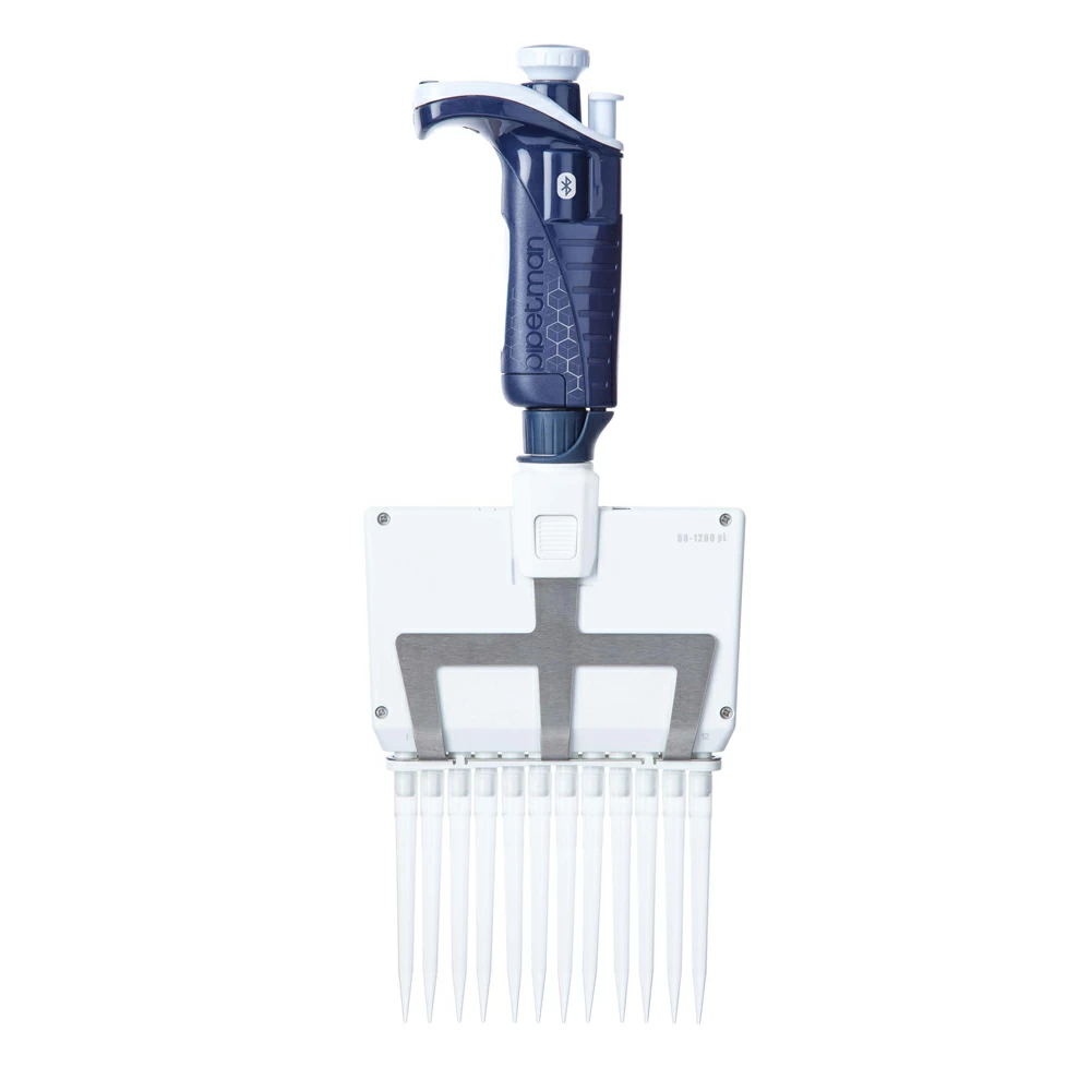 Gilson F81049 PIPETMAN M P12X10M BT CONNECTED, 12-Channel, 0.5 - 10ul, 1 Pipettor/Unit primary image